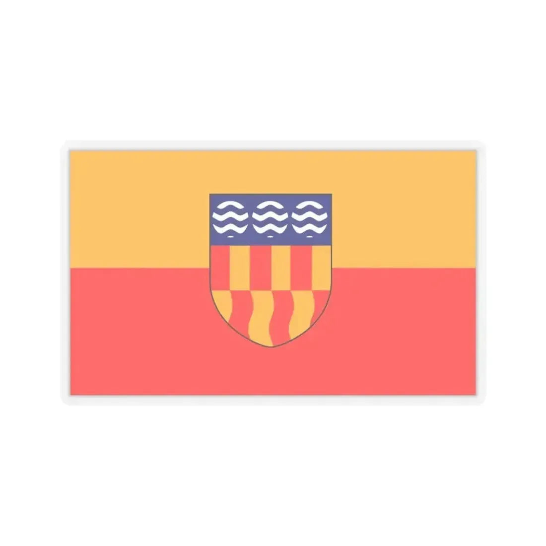 Flag of Langford BC Canada - STICKER Vinyl Kiss-Cut Decal 6 Inch Transparent - The Sticker Space