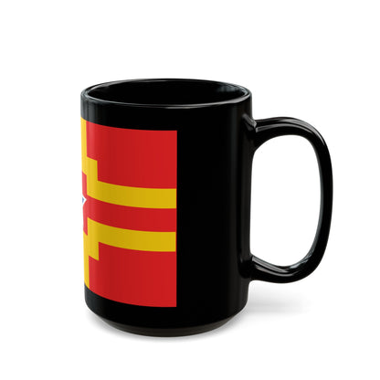 Flag of Langley BC Canada - Black Coffee Mug-The Sticker Space