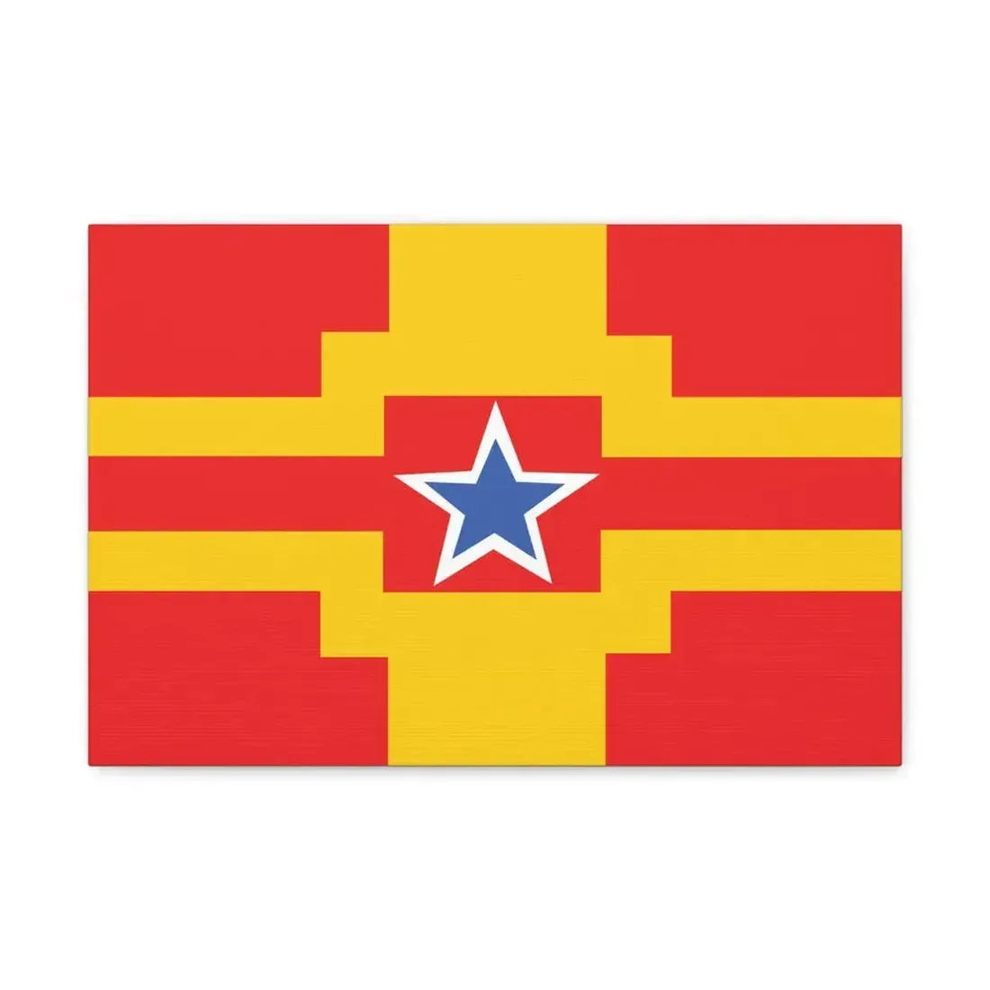 Flag of Langley BC Canada - Canvas Wall Art 18″ x 12″ 1.25" - The Sticker Space