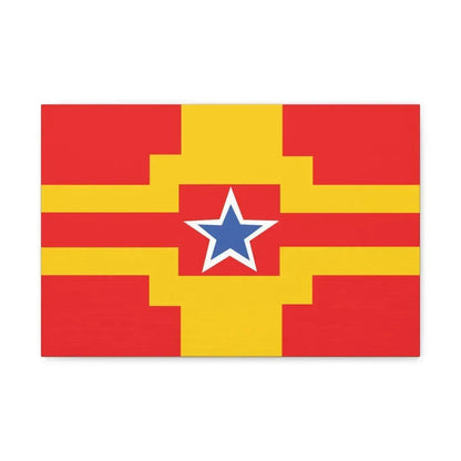 Flag of Langley BC Canada - Canvas Wall Art 18″ x 12″ 1.25" - The Sticker Space