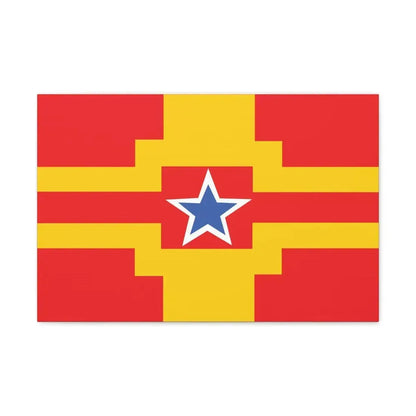 Flag of Langley BC Canada - Canvas Wall Art 24″ x 16″ 1.25" - The Sticker Space