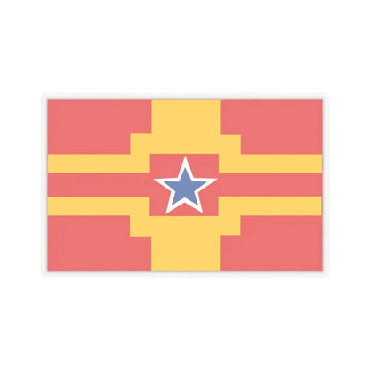 Flag of Langley BC Canada - STICKER Vinyl Kiss-Cut Decal 2 Inch Transparent - The Sticker Space