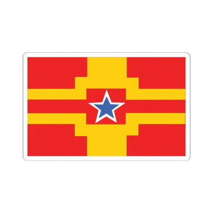 Flag of Langley BC Canada - STICKER Vinyl Kiss-Cut Decal 2 Inch White - The Sticker Space