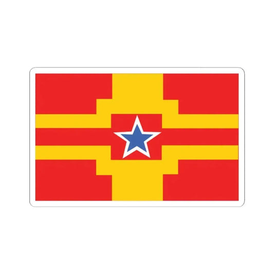 Flag of Langley BC Canada - STICKER Vinyl Kiss-Cut Decal 2 Inch White - The Sticker Space