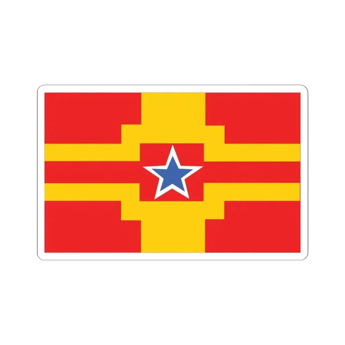 Flag of Langley BC Canada - STICKER Vinyl Kiss-Cut Decal 4 Inch White - The Sticker Space