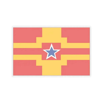 Flag of Langley BC Canada - STICKER Vinyl Kiss-Cut Decal 6 Inch Transparent - The Sticker Space