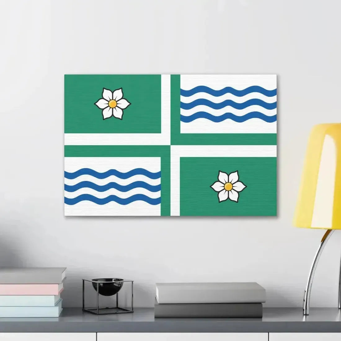 Flag of Langley British Columbia Canada - Canvas Wall Art - The Sticker Space