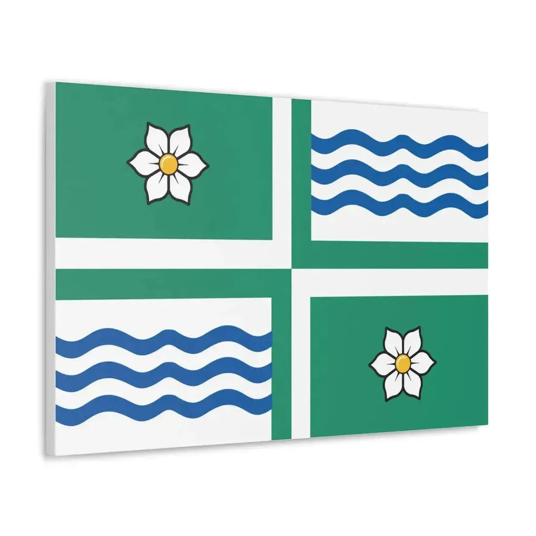 Flag of Langley British Columbia Canada - Canvas Wall Art - The Sticker Space