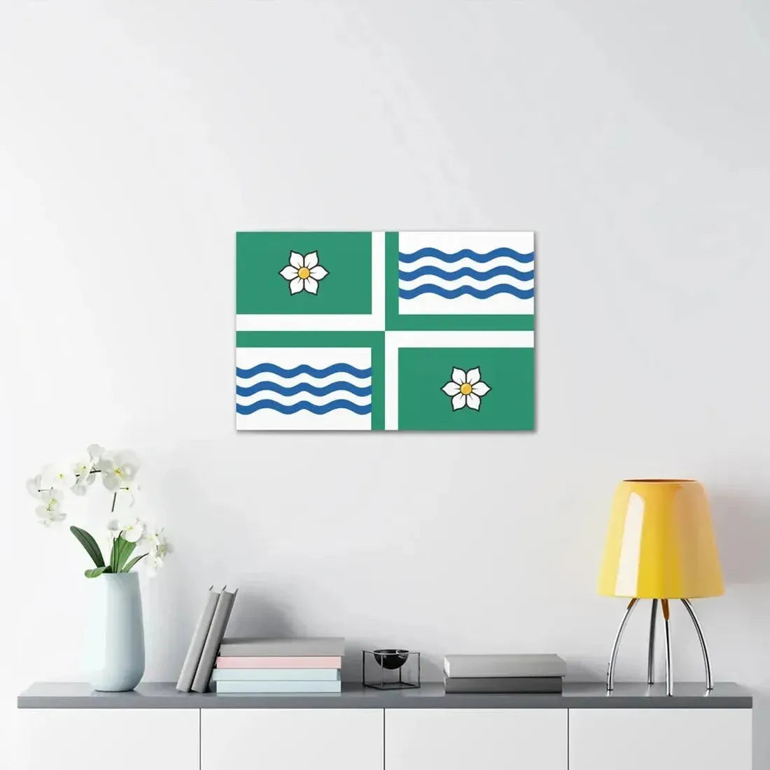 Flag of Langley British Columbia Canada - Canvas Wall Art - The Sticker Space