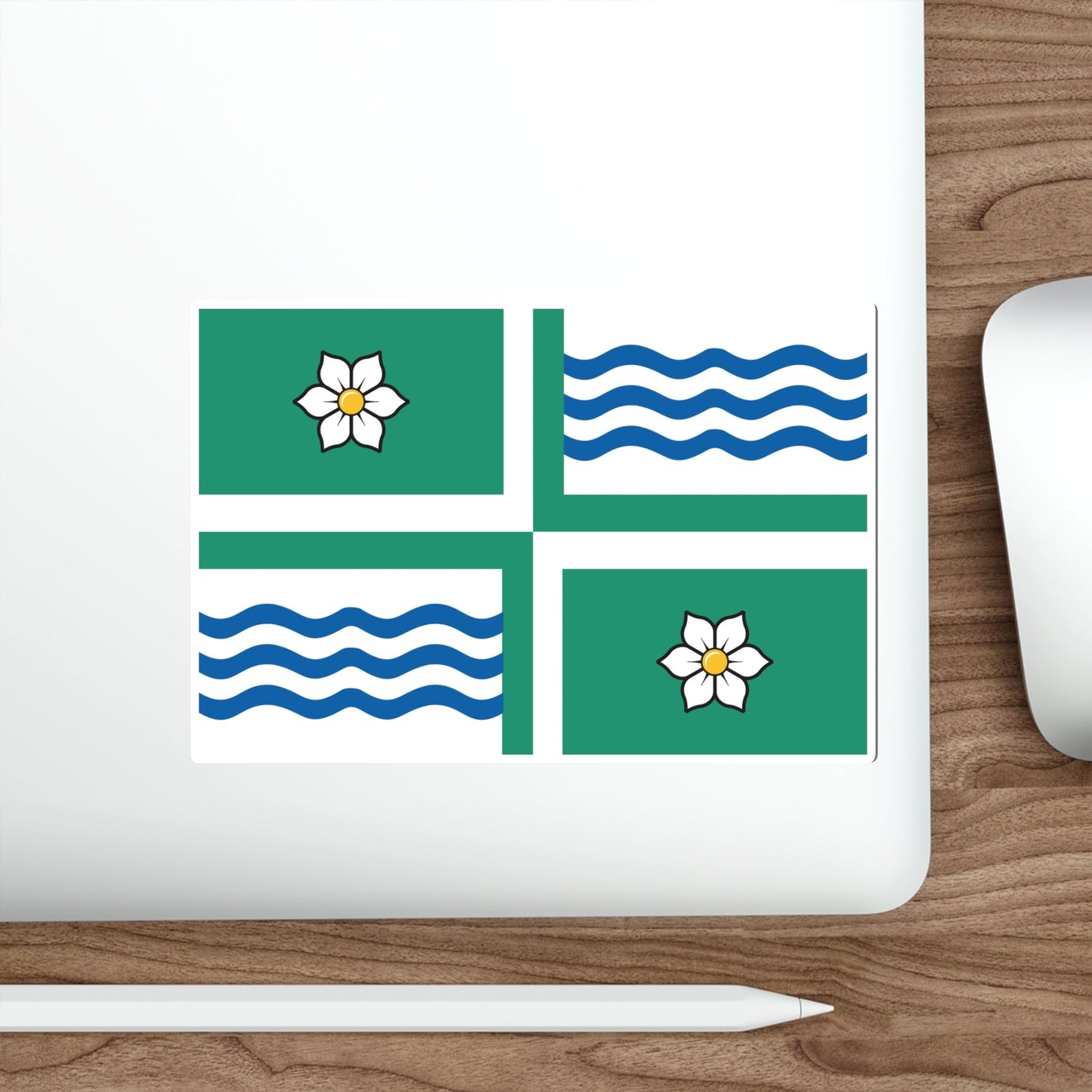 Flag of Langley British Columbia Canada STICKER Vinyl Die-Cut Decal-The Sticker Space