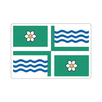 Flag of Langley British Columbia Canada STICKER Vinyl Die-Cut Decal 4 Inch - The Sticker Space