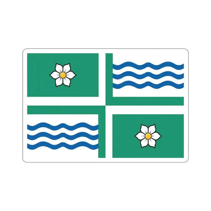 Flag of Langley British Columbia Canada STICKER Vinyl Die-Cut Decal 5 Inch - The Sticker Space