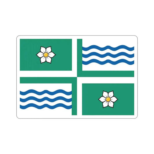 Flag of Langley British Columbia Canada STICKER Vinyl Die-Cut Decal 6 Inch - The Sticker Space