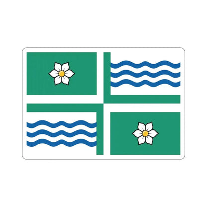 Flag of Langley British Columbia Canada STICKER Vinyl Die-Cut Decal 6 Inch - The Sticker Space
