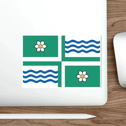 Flag of Langley British Columbia Canada STICKER Vinyl Die-Cut Decal - The Sticker Space