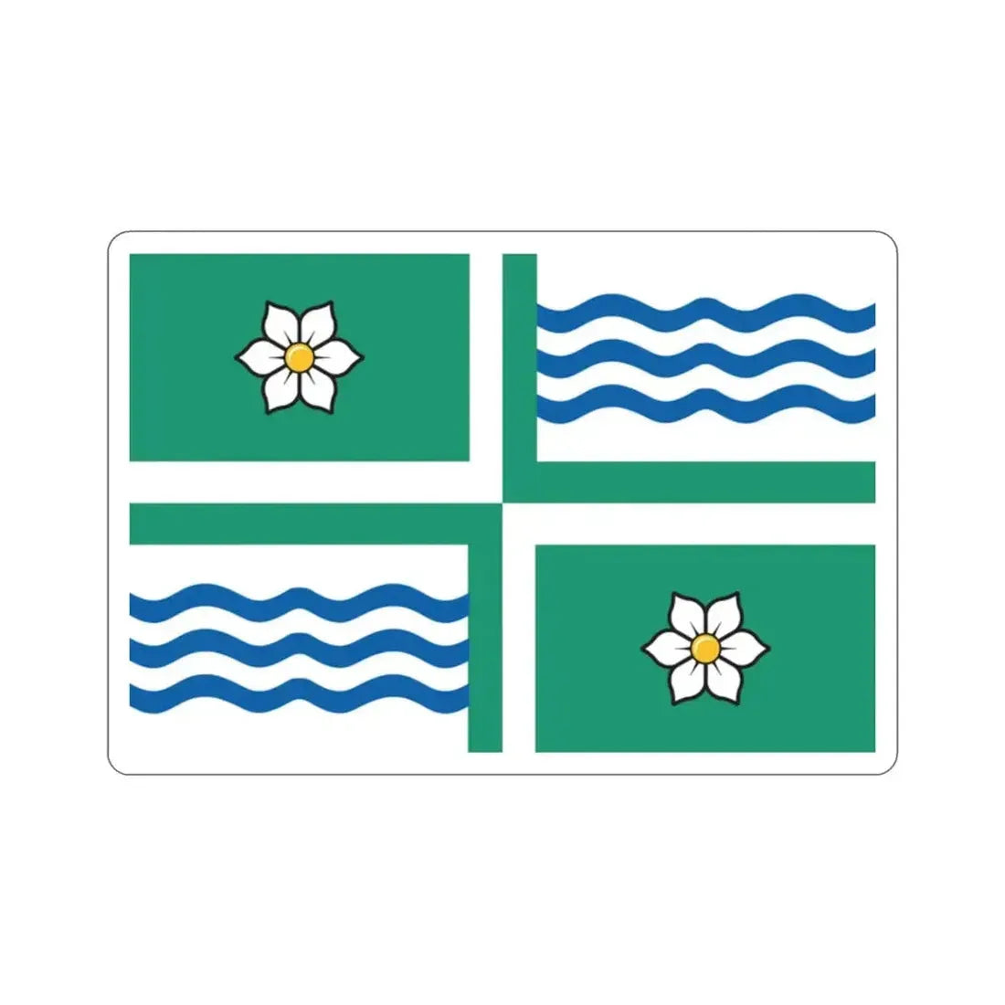 Flag of Langley British Columbia Canada STICKER Vinyl Die-Cut Decal - The Sticker Space