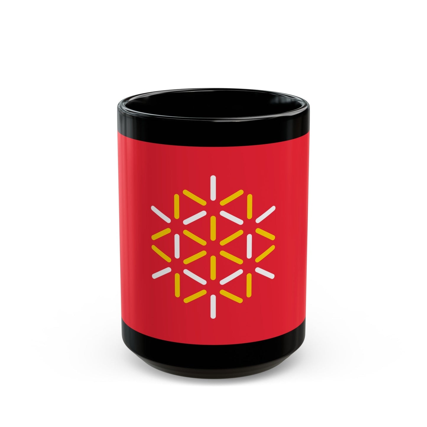 Flag of Languedoc Roussillon France 2 - Black Coffee Mug-15oz-The Sticker Space