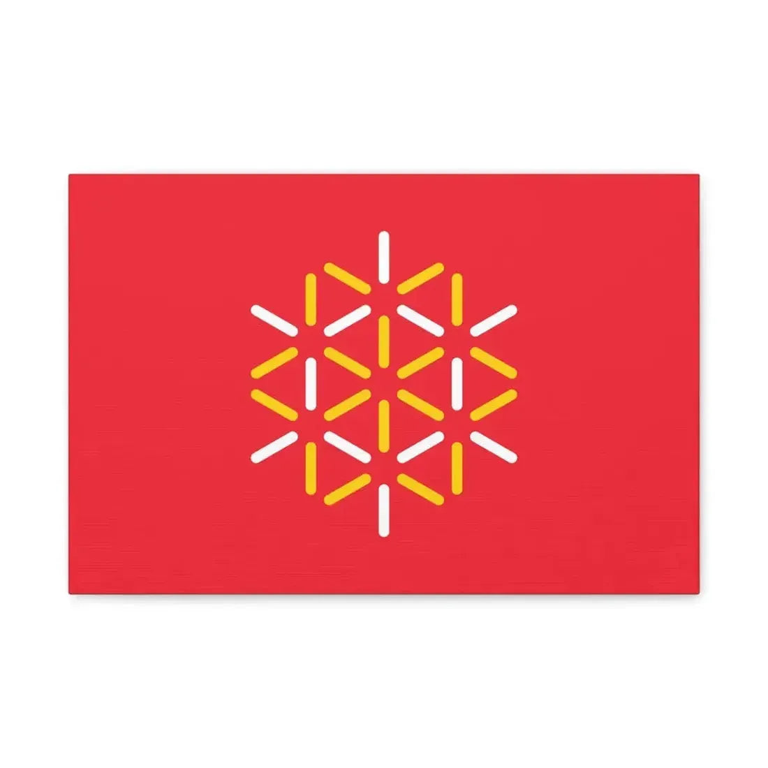 Flag of Languedoc Roussillon France 2 - Canvas Wall Art 18″ x 12″ 1.25" - The Sticker Space