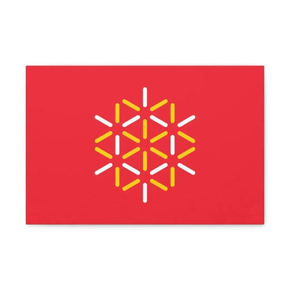 Flag of Languedoc Roussillon France 2 - Canvas Wall Art 18″ x 12″ 1.25" - The Sticker Space