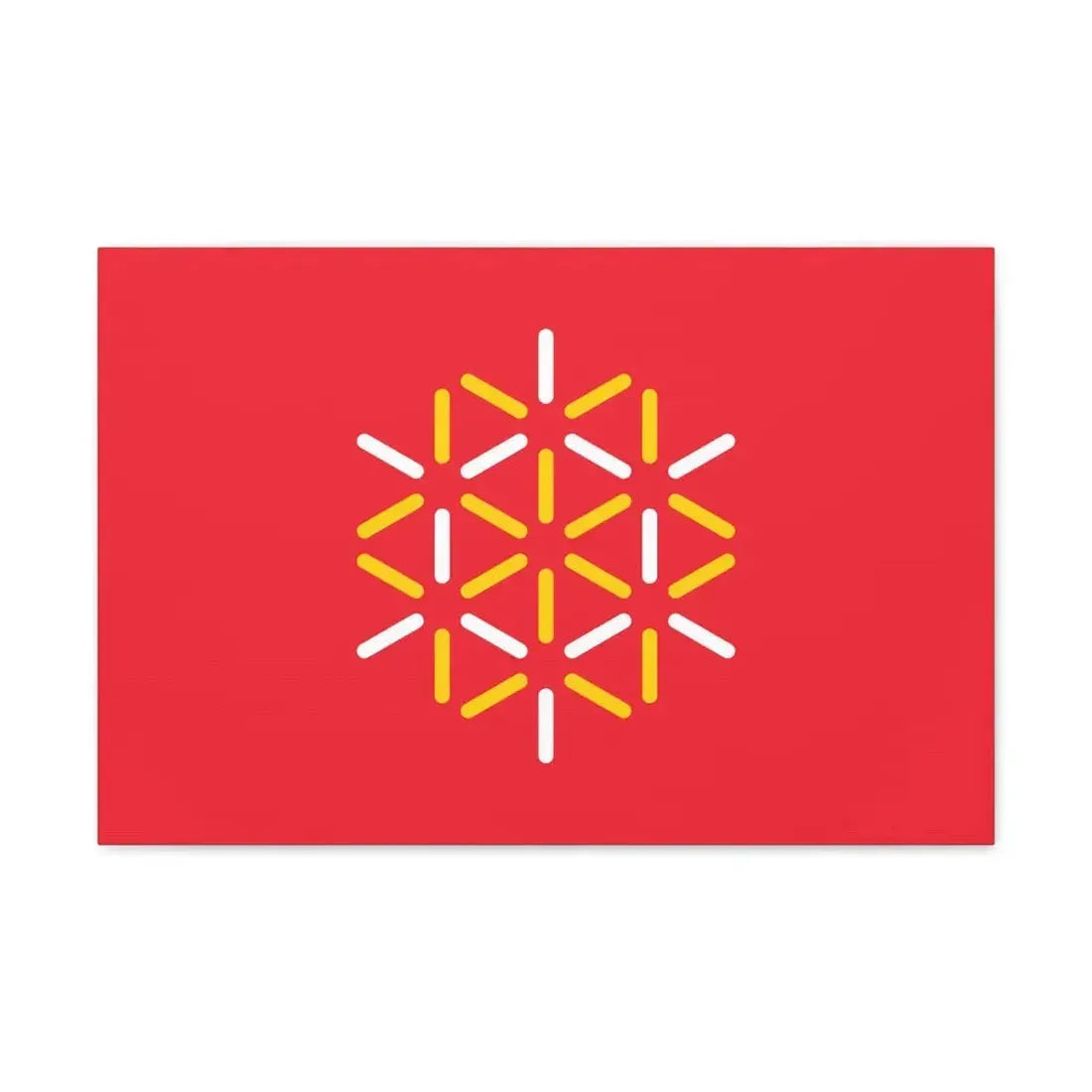 Flag of Languedoc Roussillon France 2 - Canvas Wall Art 24″ x 16″ 1.25" - The Sticker Space