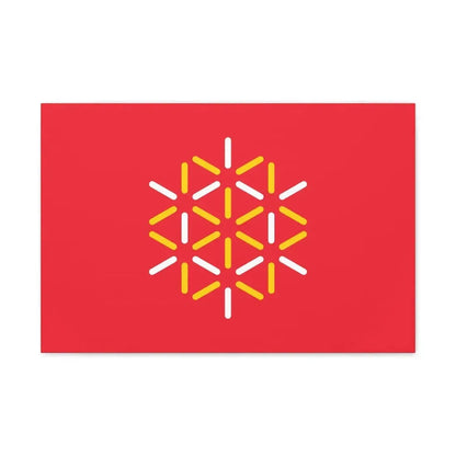Flag of Languedoc Roussillon France 2 - Canvas Wall Art 24″ x 16″ 1.25" - The Sticker Space