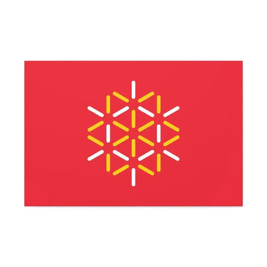 Flag of Languedoc Roussillon France 2 - Canvas Wall Art 36" x 24" 1.25" - The Sticker Space