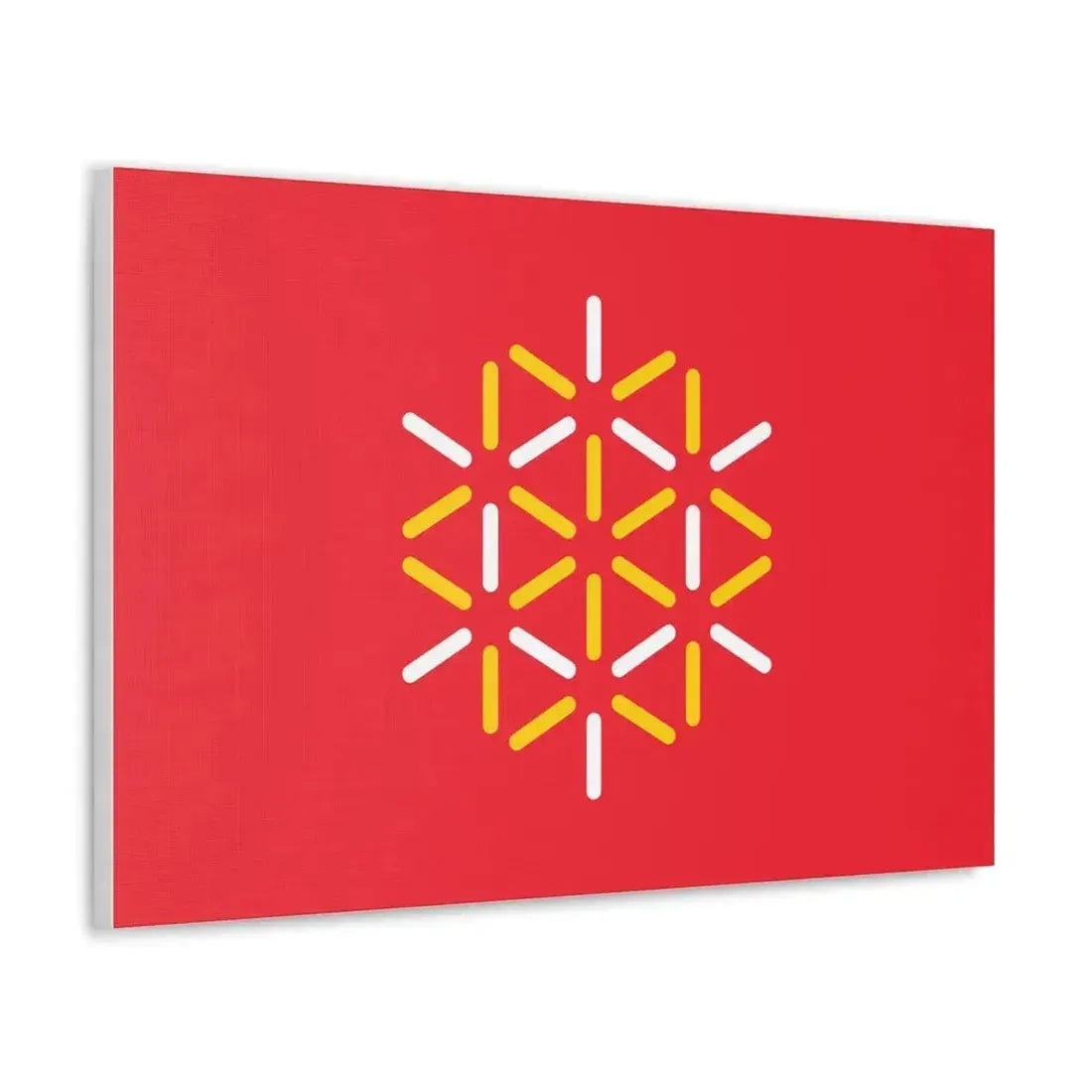 Flag of Languedoc Roussillon France 2 - Canvas Wall Art - The Sticker Space