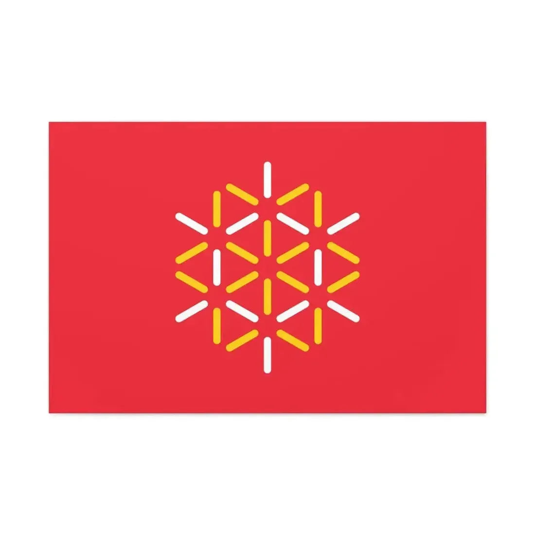 Flag of Languedoc Roussillon France 2 - Canvas Wall Art - The Sticker Space