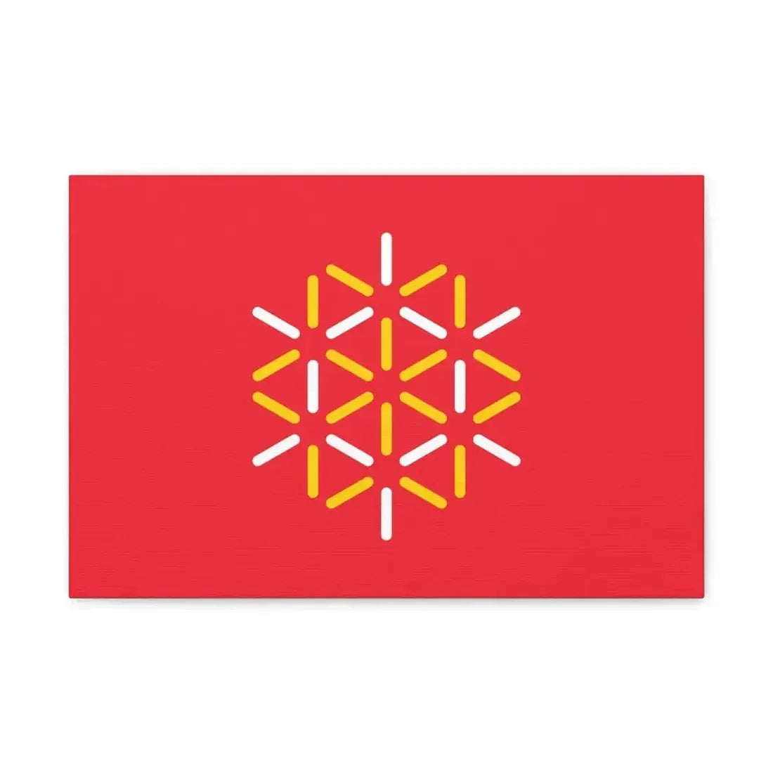 Flag of Languedoc Roussillon France 2 - Canvas Wall Art - The Sticker Space