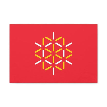 Flag of Languedoc Roussillon France 2 - Canvas Wall Art - The Sticker Space