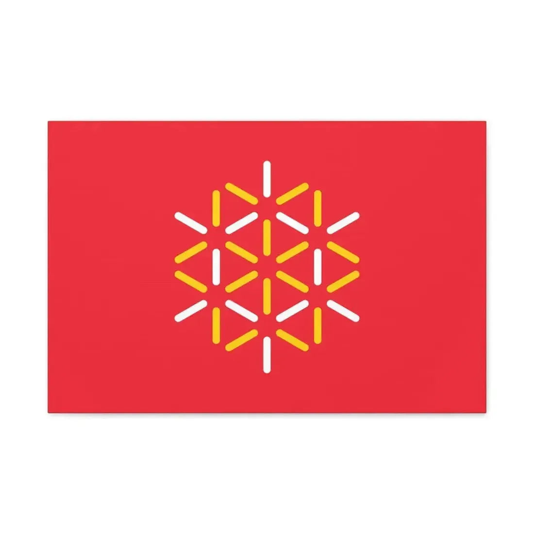 Flag of Languedoc Roussillon France 2 - Canvas Wall Art - The Sticker Space