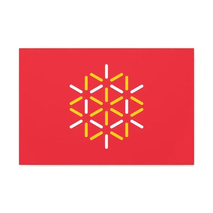 Flag of Languedoc Roussillon France 2 - Canvas Wall Art - The Sticker Space