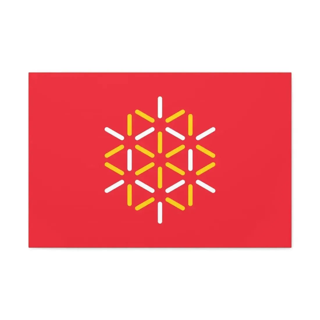 Flag of Languedoc Roussillon France 2 - Canvas Wall Art - The Sticker Space