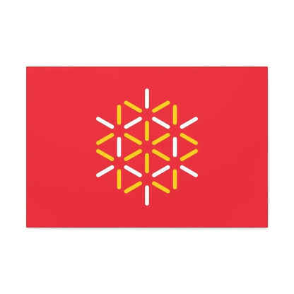 Flag of Languedoc Roussillon France 2 - Canvas Wall Art - The Sticker Space
