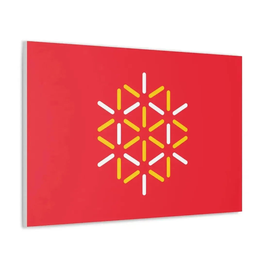 Flag of Languedoc Roussillon France 2 - Canvas Wall Art - The Sticker Space