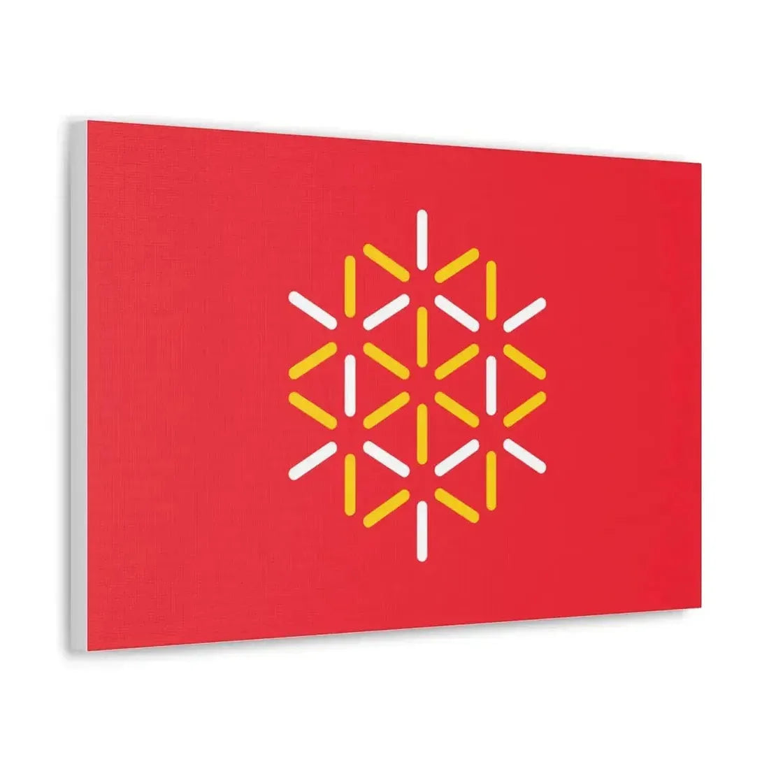 Flag of Languedoc Roussillon France 2 - Canvas Wall Art - The Sticker Space