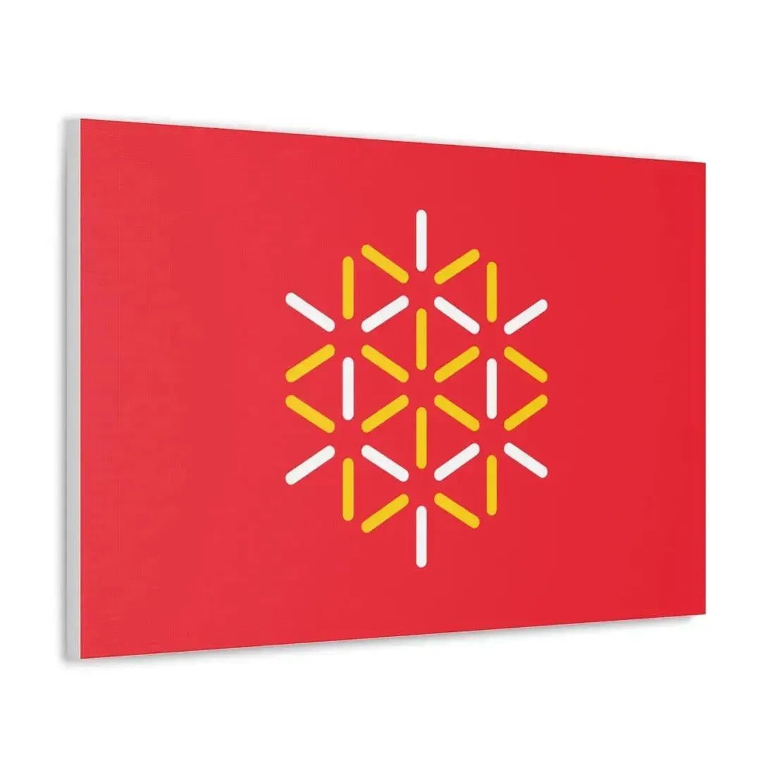 Flag of Languedoc Roussillon France 2 - Canvas Wall Art - The Sticker Space