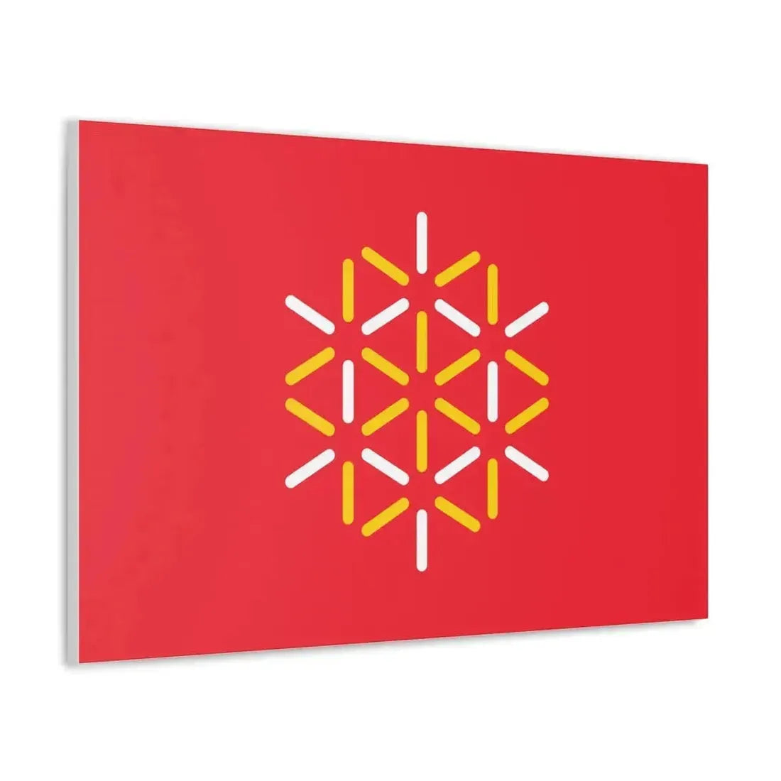 Flag of Languedoc Roussillon France 2 - Canvas Wall Art - The Sticker Space