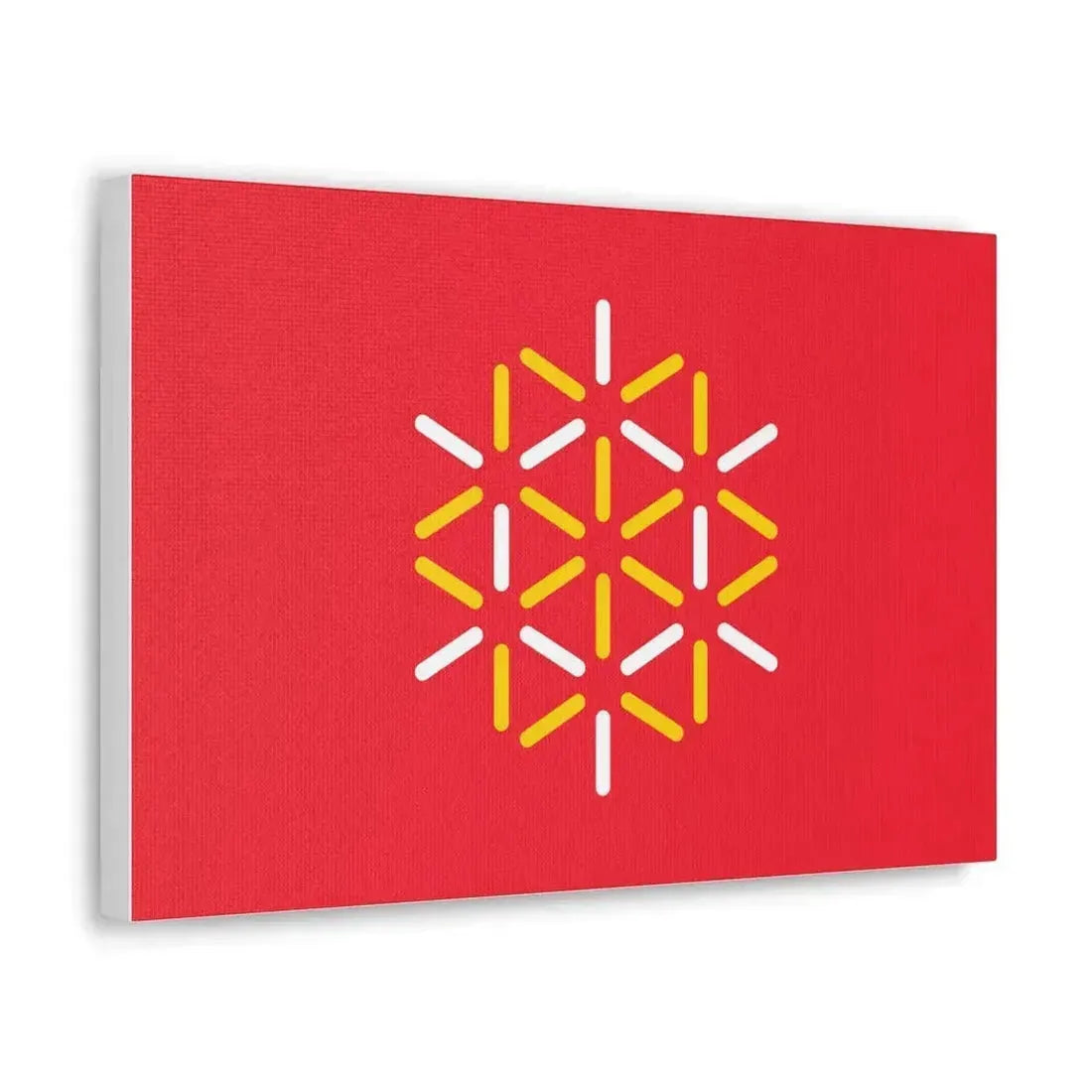 Flag of Languedoc Roussillon France 2 - Canvas Wall Art - The Sticker Space