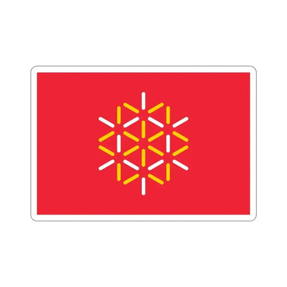 Flag of Languedoc Roussillon France 2 STICKER Vinyl Die-Cut Decal 4 Inch - The Sticker Space