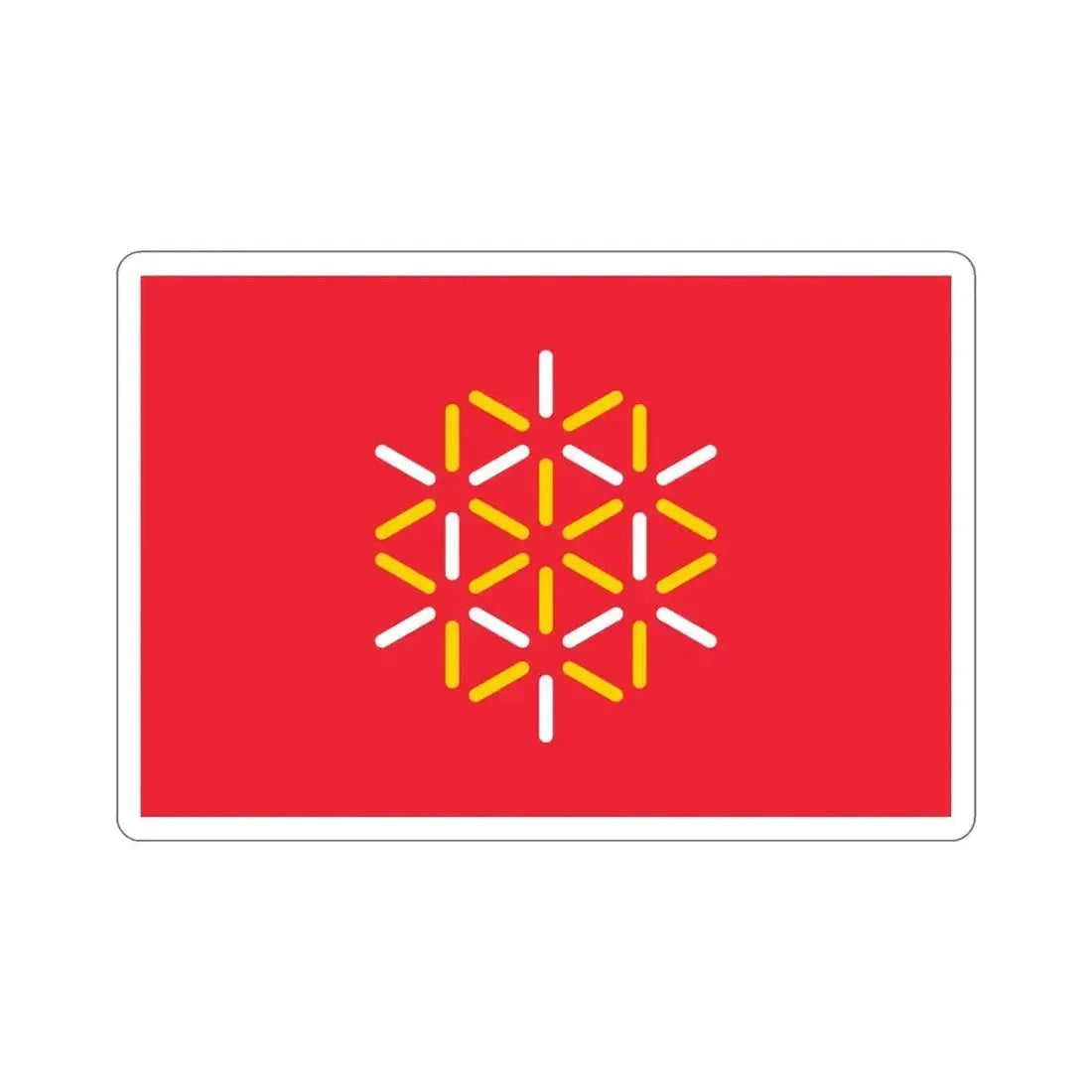 Flag of Languedoc Roussillon France 2 STICKER Vinyl Die-Cut Decal 5 Inch - The Sticker Space