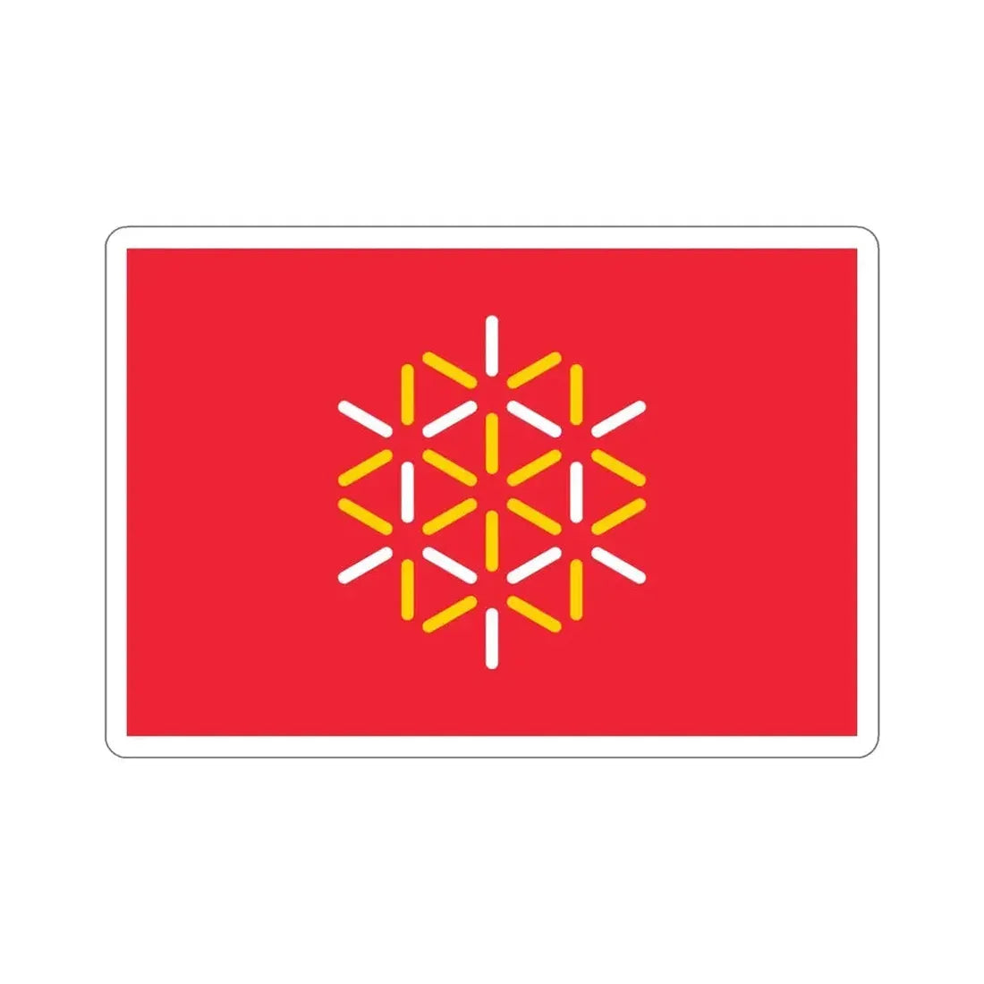Flag of Languedoc Roussillon France 2 STICKER Vinyl Die-Cut Decal 5 Inch - The Sticker Space