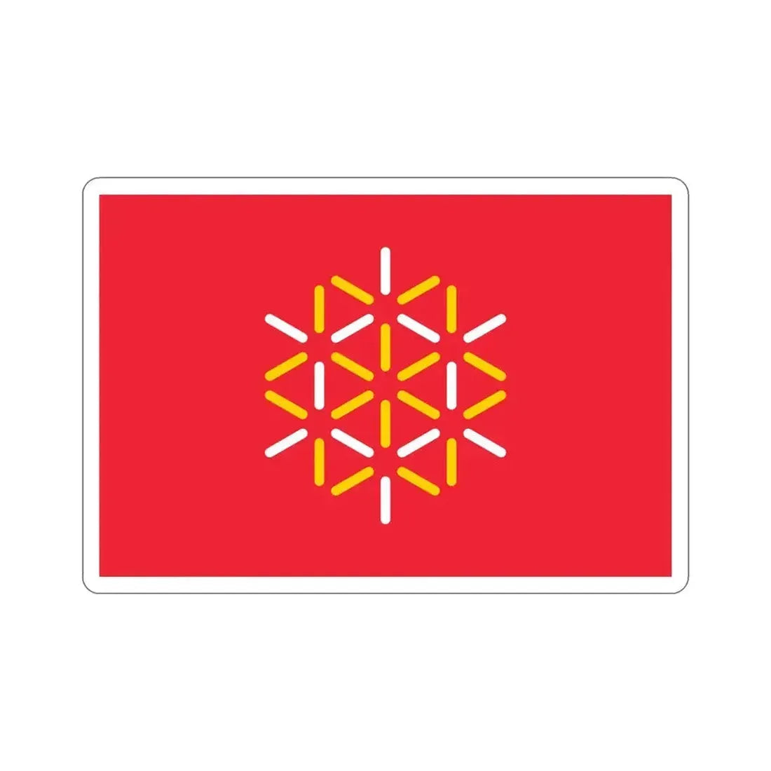 Flag of Languedoc Roussillon France 2 STICKER Vinyl Die-Cut Decal 6 Inch - The Sticker Space
