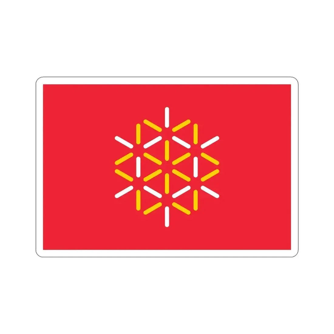 Flag of Languedoc Roussillon France 2 STICKER Vinyl Die-Cut Decal 6 Inch - The Sticker Space