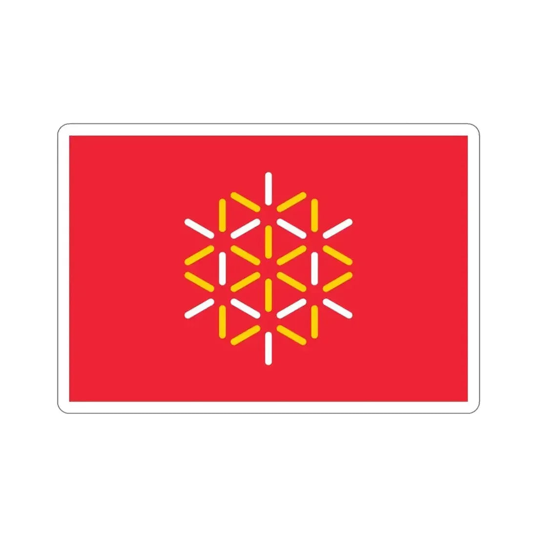 Flag of Languedoc Roussillon France 2 STICKER Vinyl Die-Cut Decal - The Sticker Space