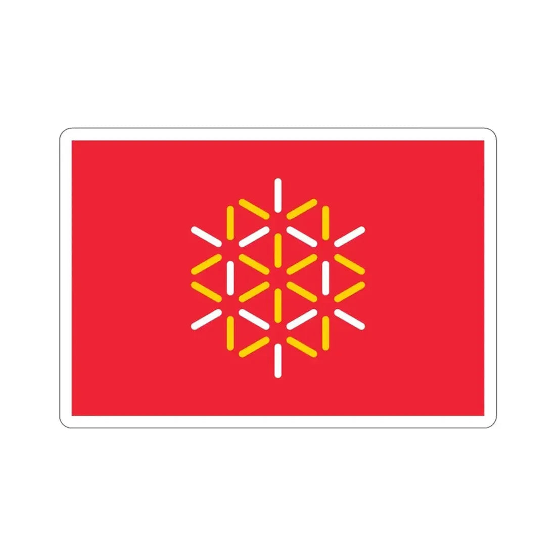 Flag of Languedoc Roussillon France 2 STICKER Vinyl Die-Cut Decal - The Sticker Space