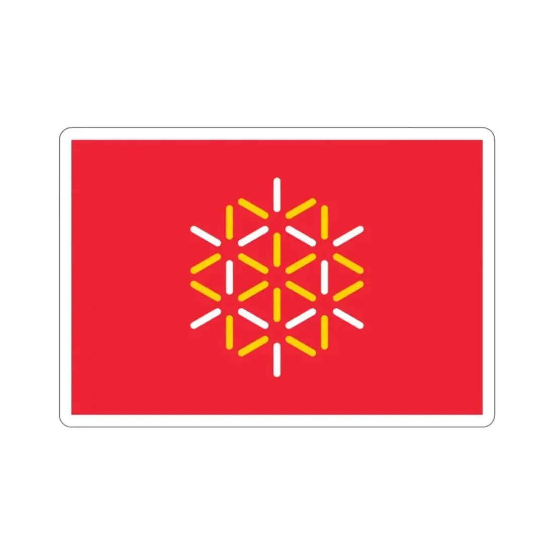Flag of Languedoc Roussillon France 2 STICKER Vinyl Die-Cut Decal - The Sticker Space