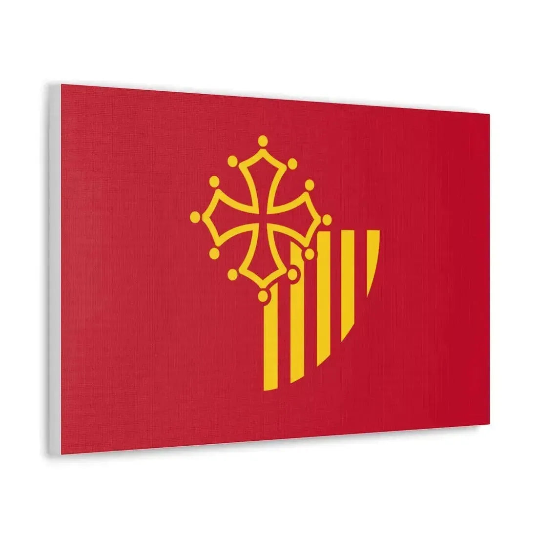 Flag of Languedoc Roussillon France - Canvas Wall Art - The Sticker Space