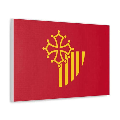 Flag of Languedoc Roussillon France - Canvas Wall Art - The Sticker Space