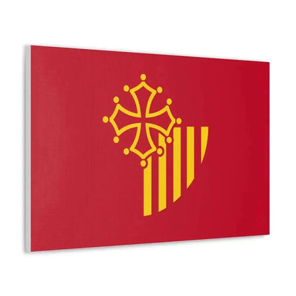 Flag of Languedoc Roussillon France - Canvas Wall Art - The Sticker Space